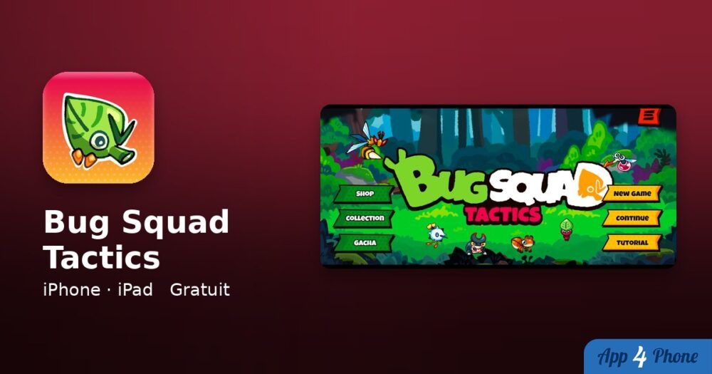 Bug Squad Tactics sur iPhone, iPad