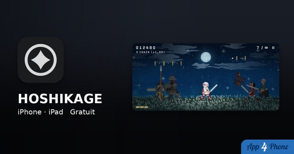 HOSHIKAGE sur iPhone, iPad