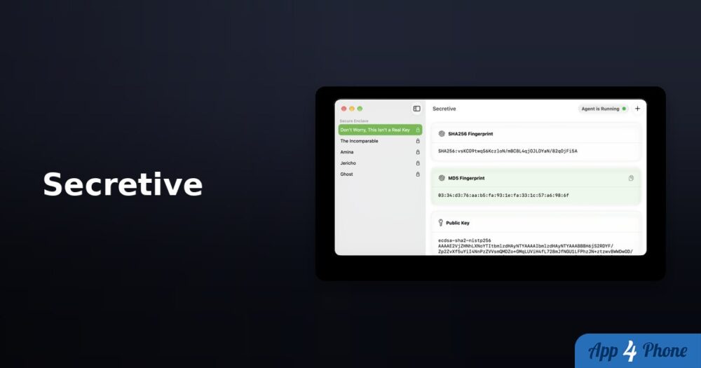 Illustration : Secretive helps you keep your SSH keys secret, keep them safe
