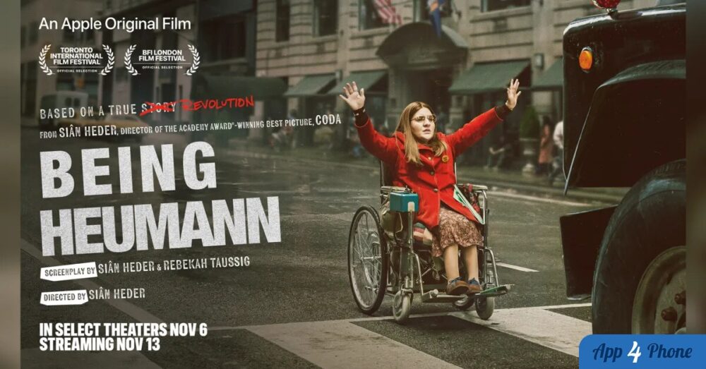 Affiche de Being Heumann montrant une femme en fauteuil roulant
