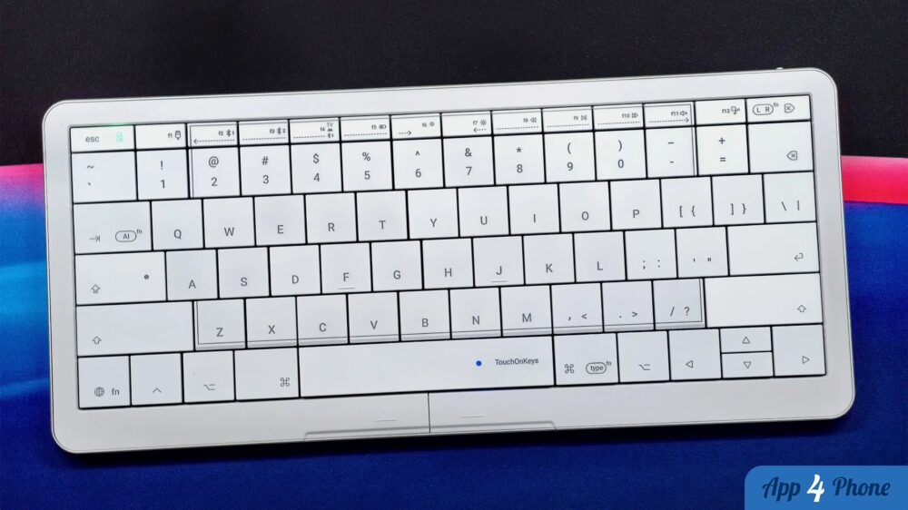 Clavier Mac Clevetura S blanc avec touches gestuelles