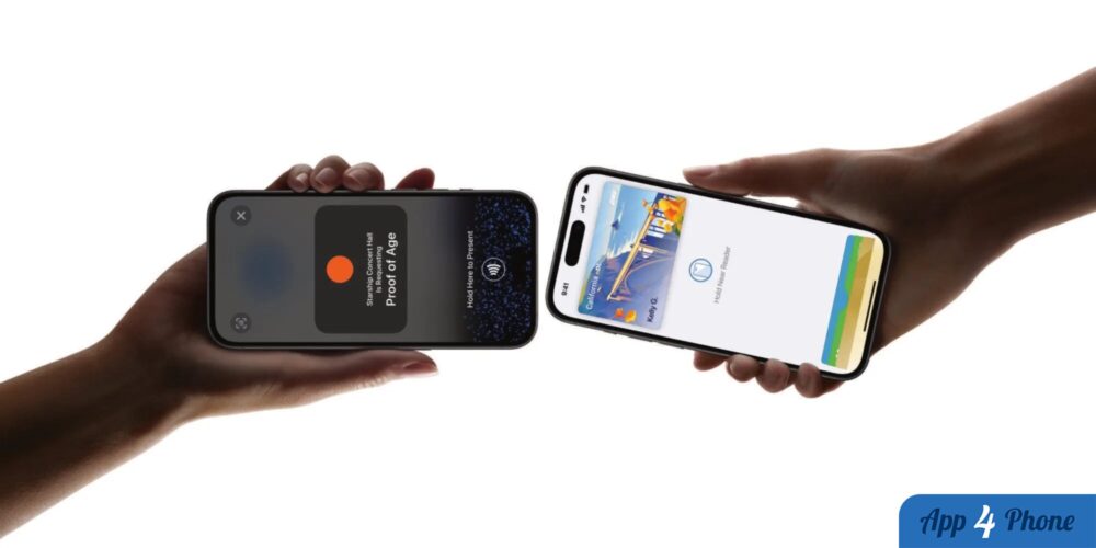 Deux iPhones affichent des justificatifs numériques dans Apple Wallet