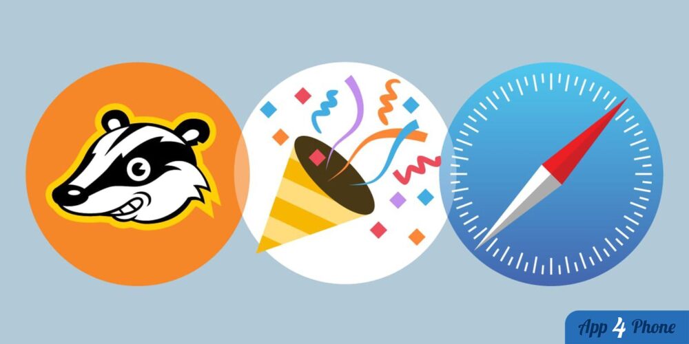 Illustration de Privacy Badger arrivant sur le navigateur Safari