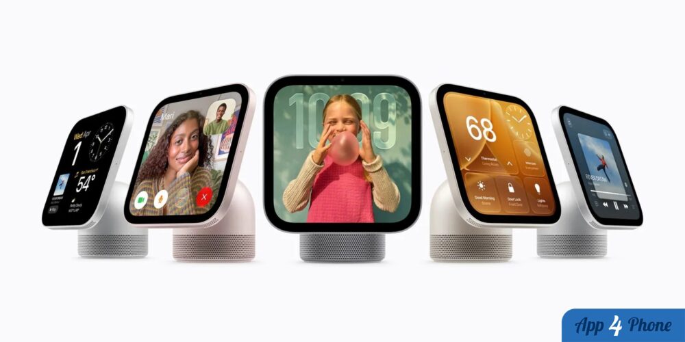 Gamme d’écrans HomeView présentant différentes fonctions connectées et multimédias
