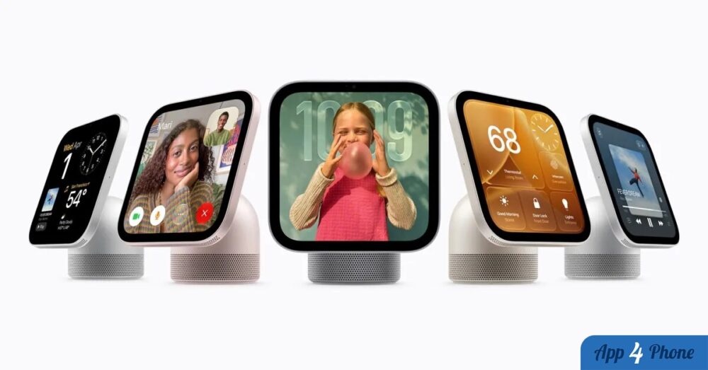 Plusieurs écrans domestiques HomeView affichant appels, domotique et contenus multimédias