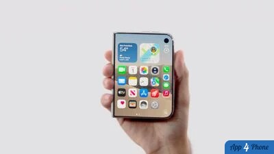 iPhone Duo présenté de face dans une main