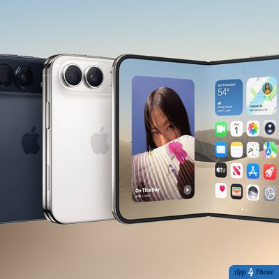 iPhone Duo ouvert affichant l’écran d’accueil avec plusieurs applications