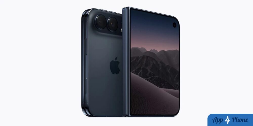 iPhone Duo pliable noir présenté déplié