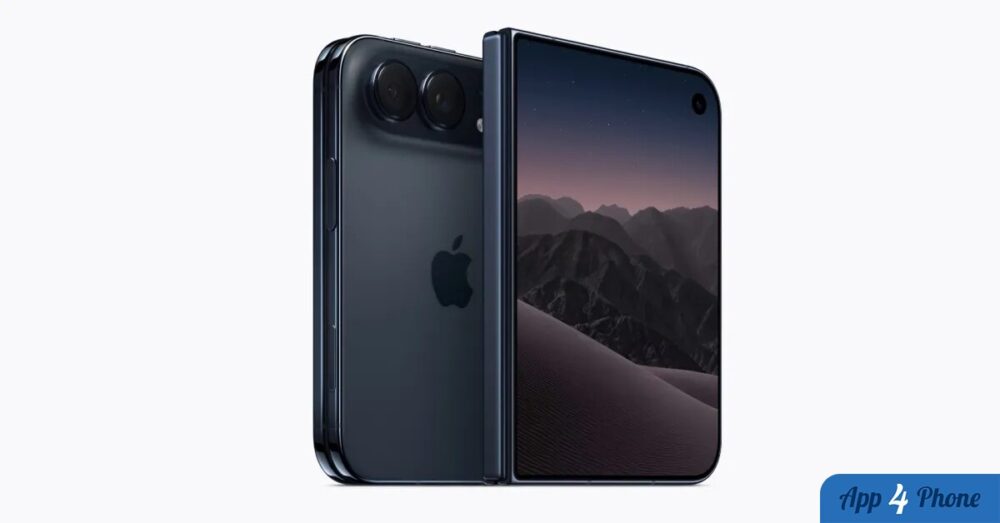 iPhone Duo pliable noir, vue avant et arrière