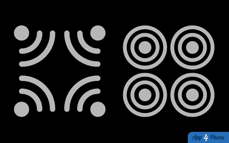 Illustration de quatre enceintes HomePod disposées pour un son surround