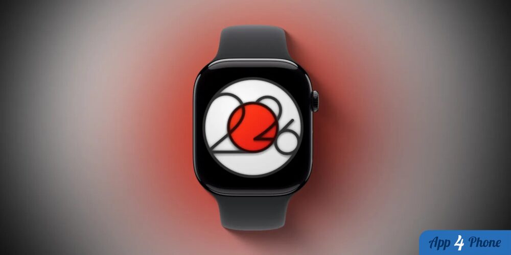 Apple Watch noire présentant le visuel graphique du défi d’activité